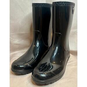 UGG Black Waterproof Rain Boots Women’s 9